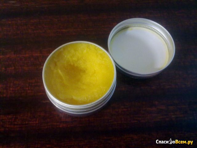 Бальзам для губ Organic kitchen "Конфета ириска" Органическое персиковое масло и свежий сок манго