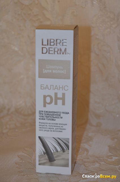 Шампунь Librederm «Баланс рН» Для ежедневного ухода при повышенной чувствительности кожи головы