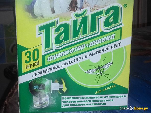 Фумигатор+ликвид от комаров "Тайга"