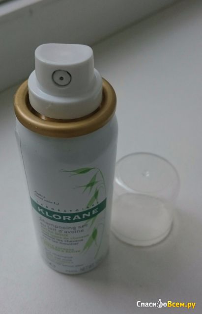 Сухой шампунь Klorane gentle dry shampoo with oat milk
