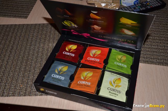 Чай Curtis Dessert Tea collection "Коллекция чая с десертными вкусами" в пакетиках