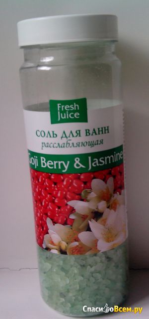 Соль для ванн Fresh Juice расслабляющая Goji Berry & Jasmine