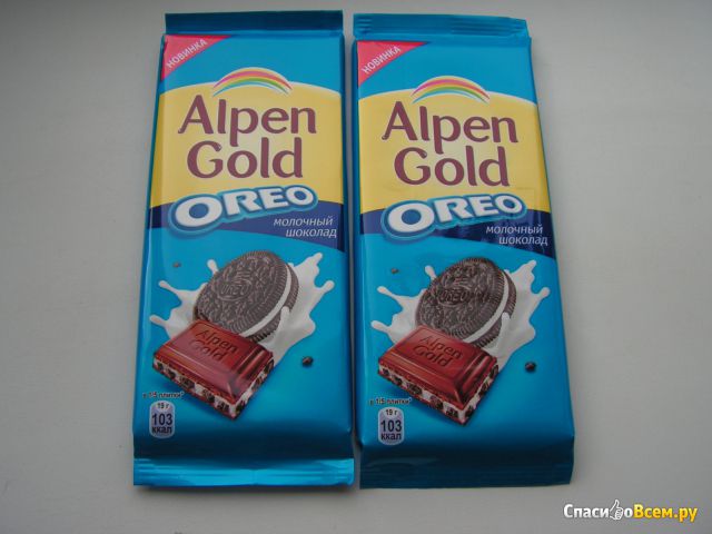 Молочный шоколад Alpen Gold Oreo
