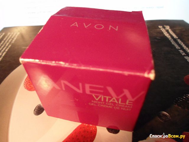 Ночной гель-крем для лица Avon Anew Vitale "Заряд энергии"