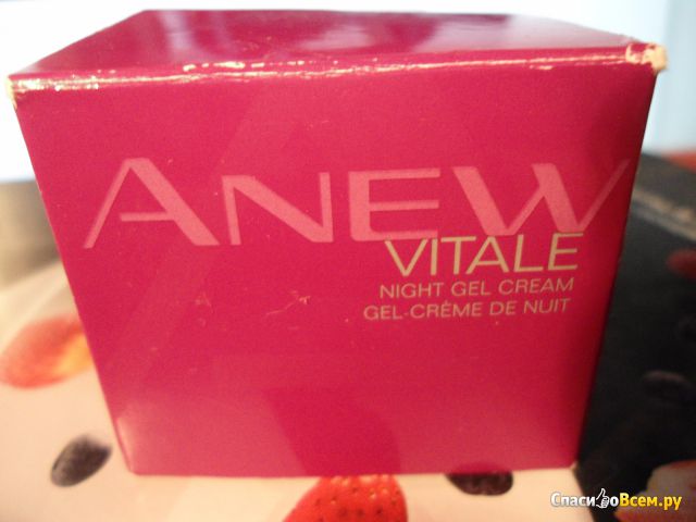 Ночной гель-крем для лица Avon Anew Vitale "Заряд энергии"