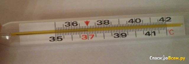 Ртутный медицинский термометр в оболочке Термоприбор "Капсула"