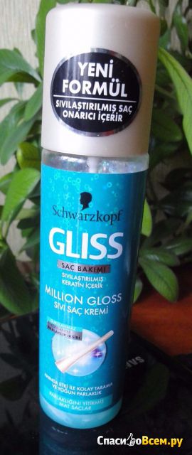 Экспресс-кондиционер для волос Schwarzkopf Gliss Kur Million Gloss восстановление волос