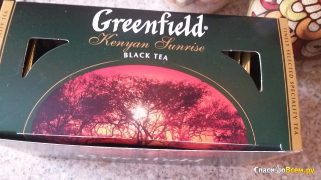 Черный чай Greenfield Kenyan Sunrise в пакетиках