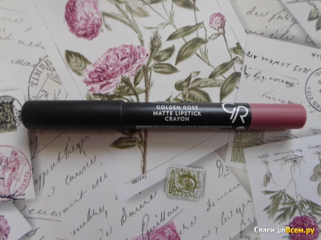 Матовая помада в карандаше Golden Rose Matte Lipstick Crayon 10