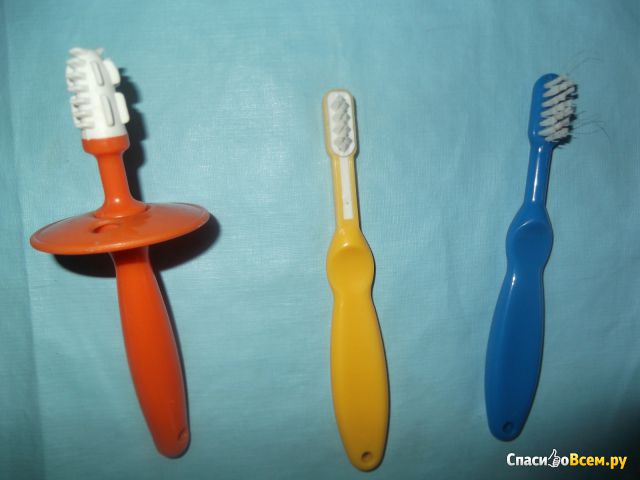 Набор детских зубных щеток Курносики