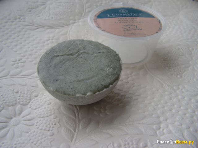 Твердый шампунь-кондиционер L'Cosmetics «Восстановление» С голубой глиной