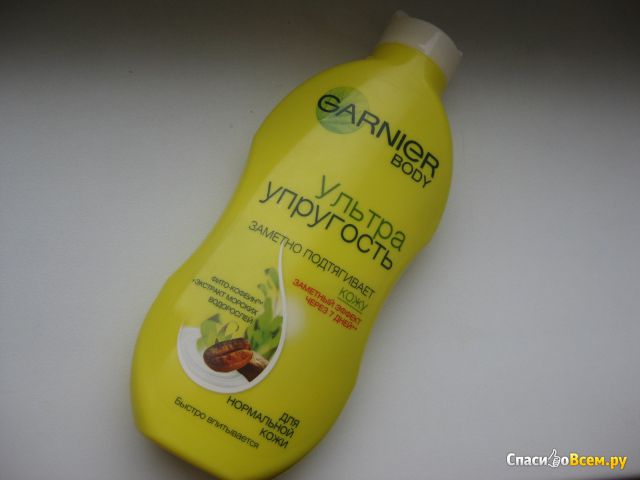Молочко для тела Garnier Body "Ультра упругость" фито-кофеин и экстракт морских водорослей