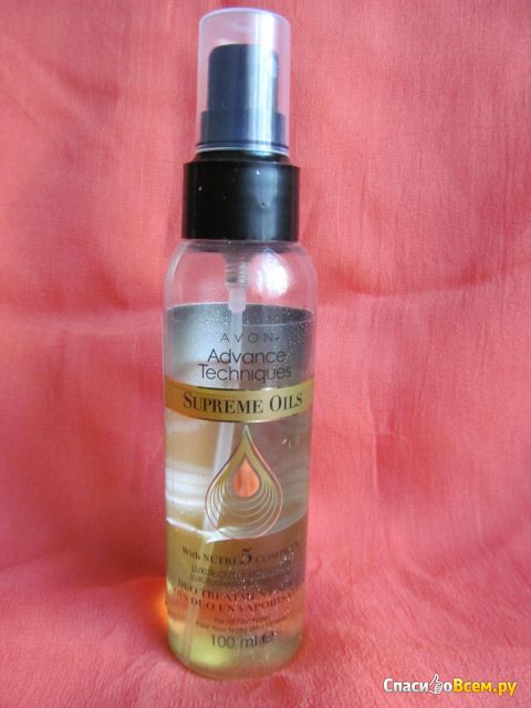 Двухфазная сыворотка-спрей для волос Avon Advance Techniques "Драгоценные масла" с комплексом Nutri5