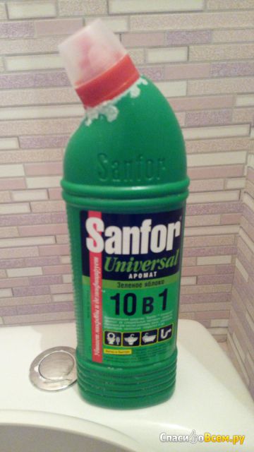 Чистящее средство Sanfor Universal гель "Зеленое яблоко"