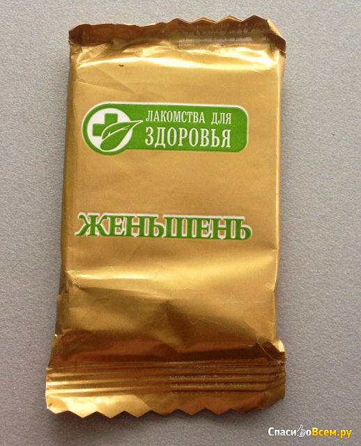 Шоколад  "Лакомства для здоровья" с Женьшенем
