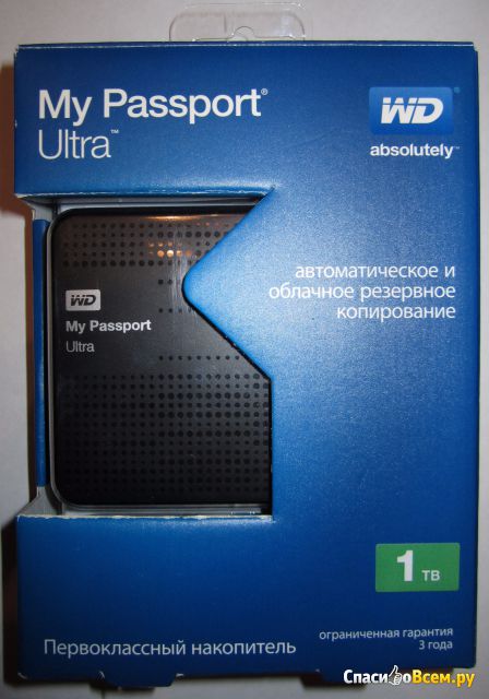 Внешний жесткий диск WD My Passport Ultra