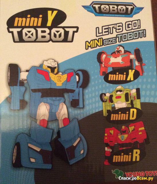 Трансформер Yong Toys Mini Tobot Y с наклейками 301021