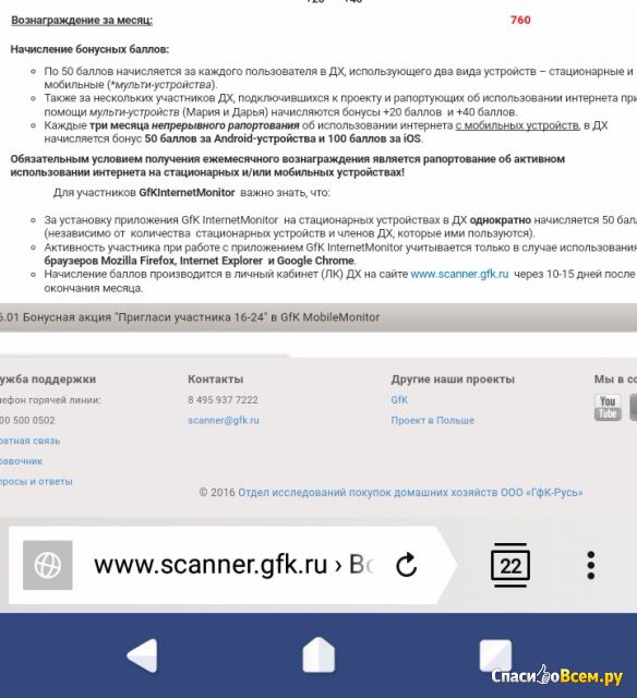 Сайт scanner.gfk.ru