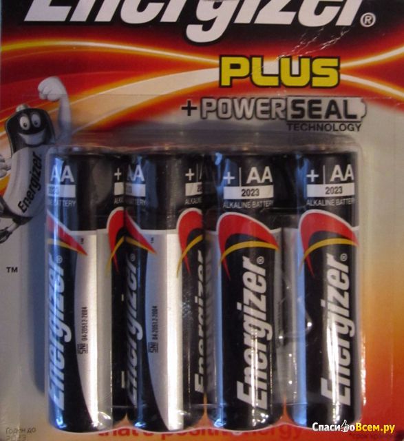 Алкалиновые батарейки Energizer Plus Power Seal