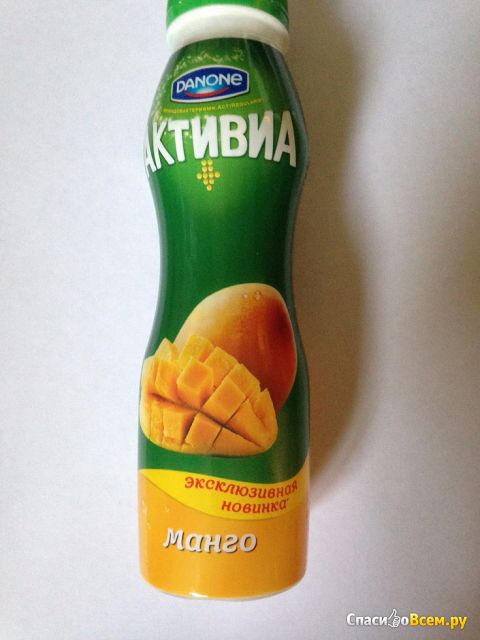 Питьевой йогурт «Активиа» манго