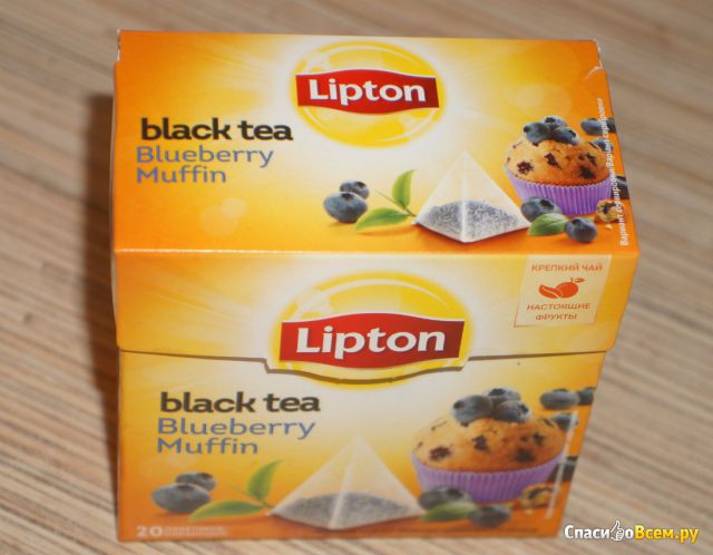 Чай в пирамидках Lipton "Blueberry muffin"