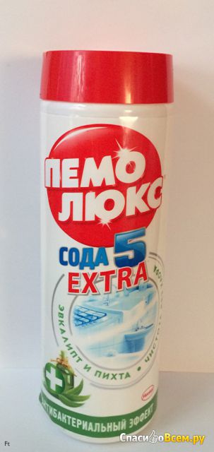 Чистящий порошок ПемоЛюкс Сода 5 Extra "Эвкалипт и пихта"
