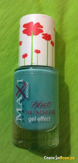 Лак для ногтей "Maxi color" Gel Effect Hot Summer #09