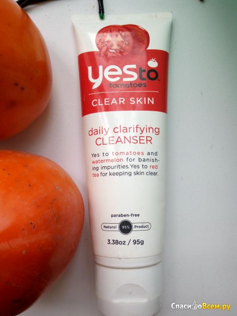 Томатный очищающий гель для лица "Yes to tomatoes" Clear Skin для нормальной и комбинированной кожи