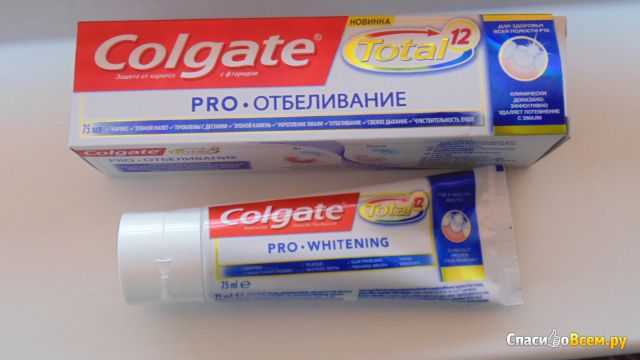 Зубная паста Colgate Total 12 Professional Whitening Профессиональная отбеливающая