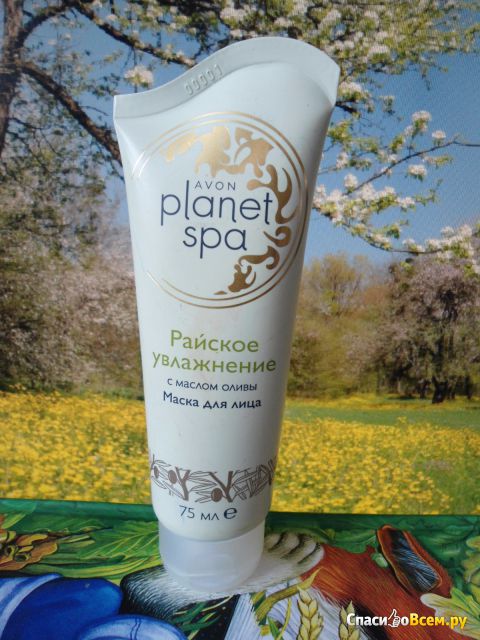 Маска для лица Avon Planet Spa "Райское увлажнение" с маслом оливы