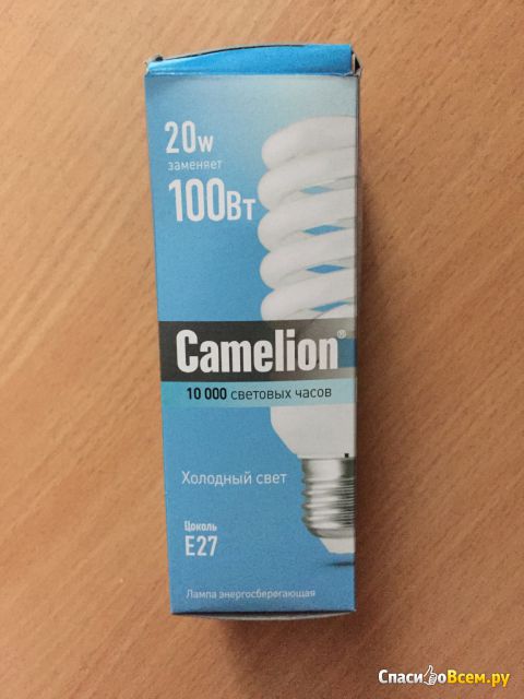 Энергосберегающая лампа Camelion Холодный свет 20w E27