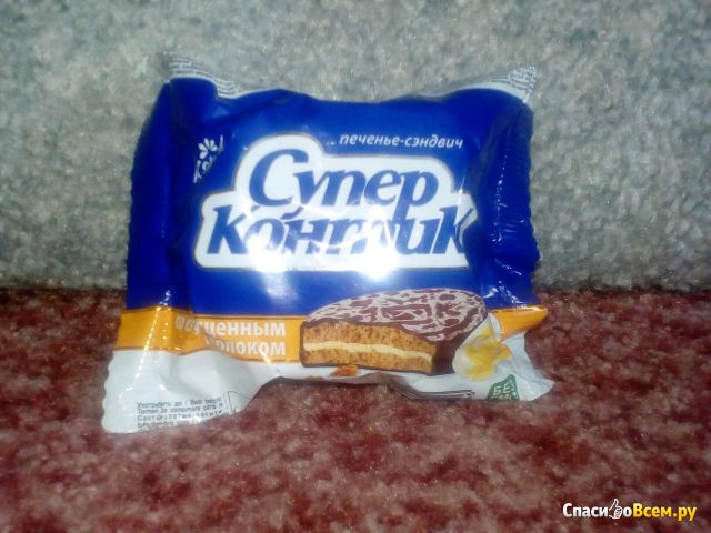 Печенье-сэндвич Konti "Супер Контик" со сгущенным молоком