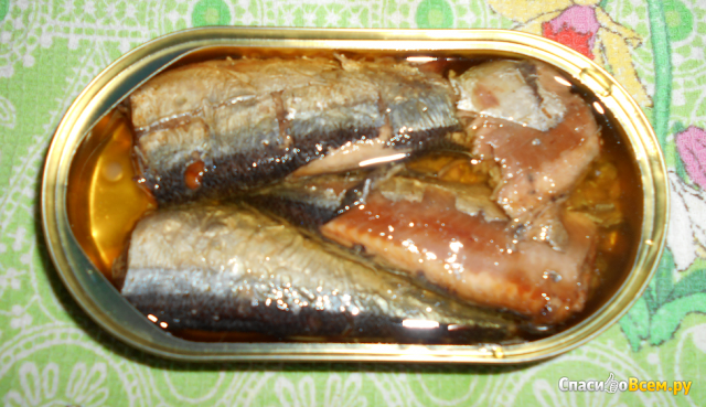 Рыбные консервы "Сайра копчёная в масле" Морская держава