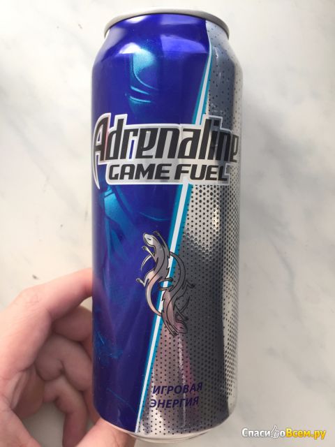 Напиток безалкогольный тонизирующий энергетический газированный Adrenaline Game Fuel