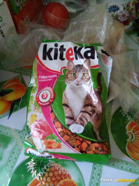 Сухой корм для кошек "Kitekat", Мясной пир
