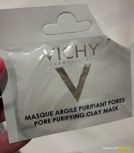 Минеральная очищающая поры маска с глиной Vichy Masque Argile Purifiant pores