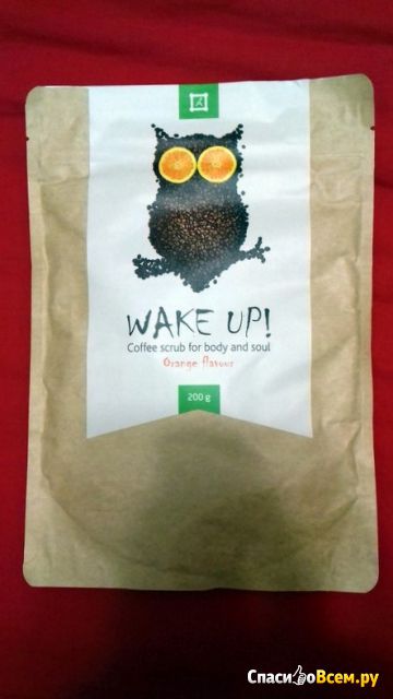 Скраб для тела Wake Up Coffee scrub Orange "Almea"