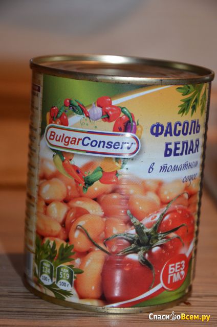 Фасоль белая "Булгарконсерв" в томатном соусе