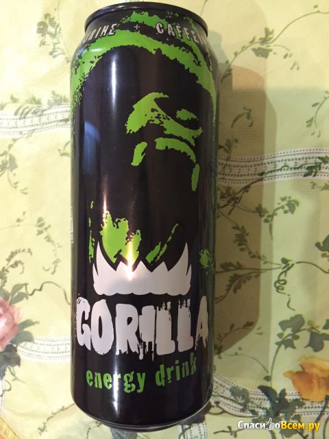 Напиток безалкогольный тонизирующий сильногазированный пастеризованный Gorilla