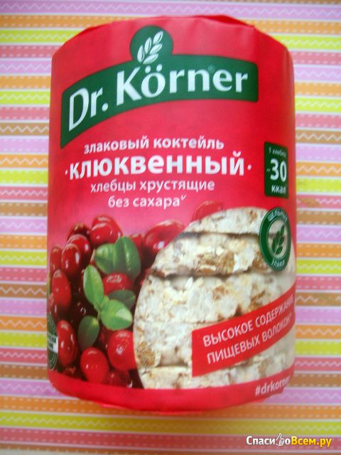 Хлебцы Dr. Korner клюквенный злаковый коктейль
