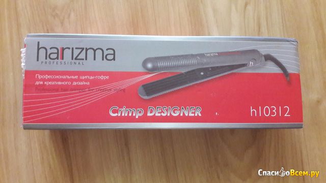 Профессиональные щипцы-гофре для волос Harizma Crimp Designer GP h10312