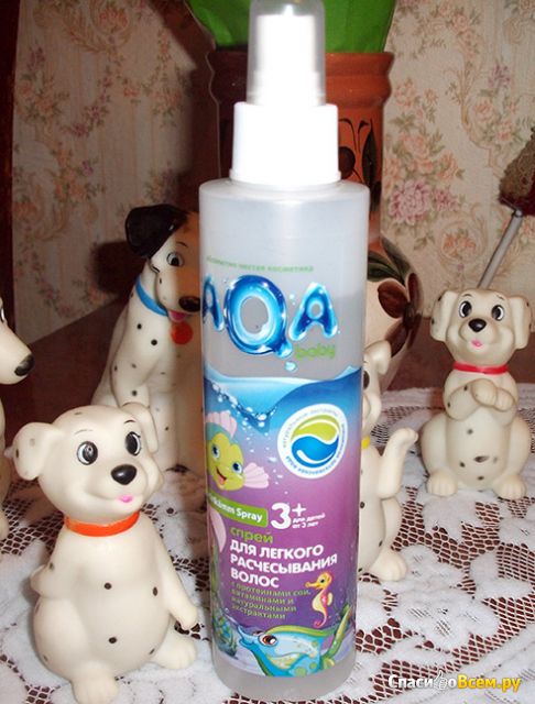 Спрей для легкого расчесывания волос AQA baby Kids для детей от 3 лет