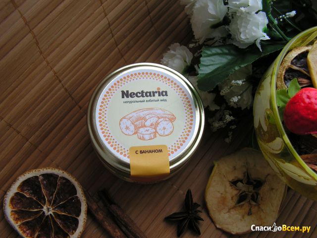 Натуральный взбитый мед "Nectaria" с бананом