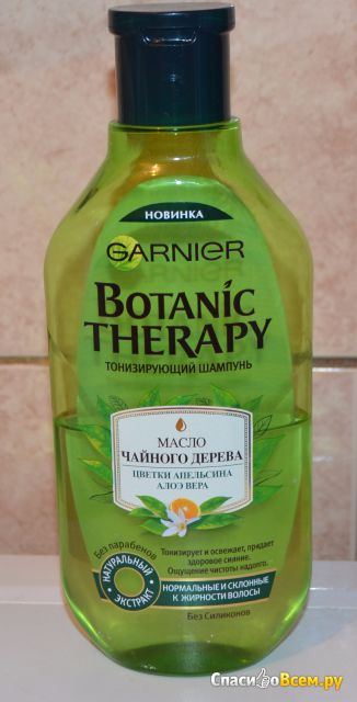 Шампунь Garnier Botanic Therapy Масло чайного дерева, цветки апельсина и алоэ вера