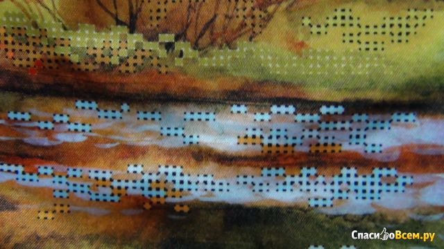 Канва для вышивания бисером с рисунком " Янтарная осень", Матренин Посад. Арт. 4155