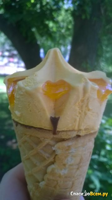 Мороженое "Сибирский факел" манго и апельсин "Снежный городок"