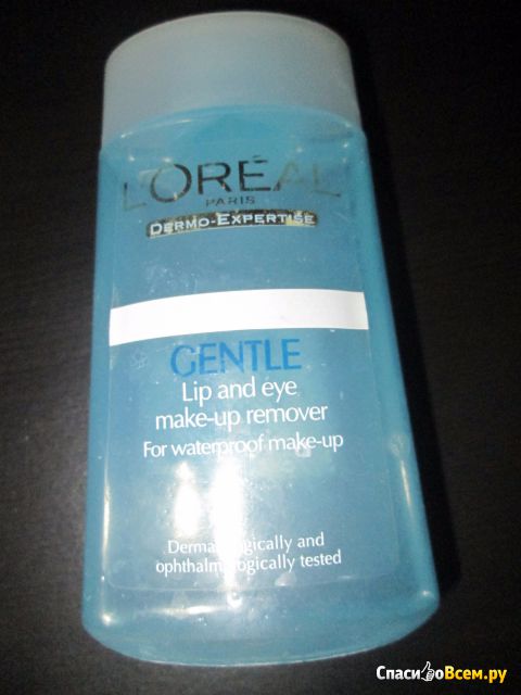 Средство для снятия водостойкого макияжа с глаз и губ L'Oreal Gentle remover for waterproof make-up