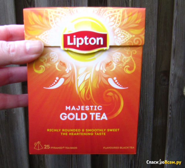 Чёрный чай в пирамидках Lipton "Majestic Gold Tea"