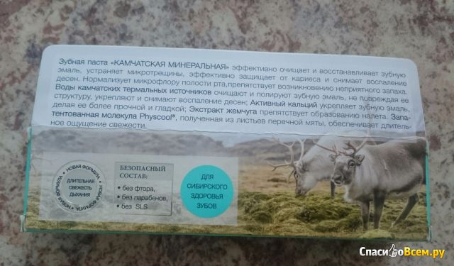 Зубная паста Natura Siberica "Камчатская минеральная"