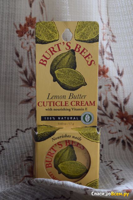 Масло для кутикулы Burt's Bees Lemon Butter Cuticle Creme